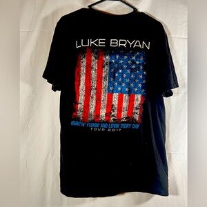 Luke Bryan Shirt Adult Medium "Huntin Fishin And Lovin Every Day Tour" Music